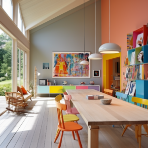 moderne indeling voor kleurrijke woning met landelijk interieur inspiratie natuurlijk decoratief