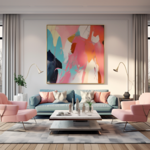 moderne woonkamer met abstracte en unieke kleuren woning inspiratie natuurlijk decoratief