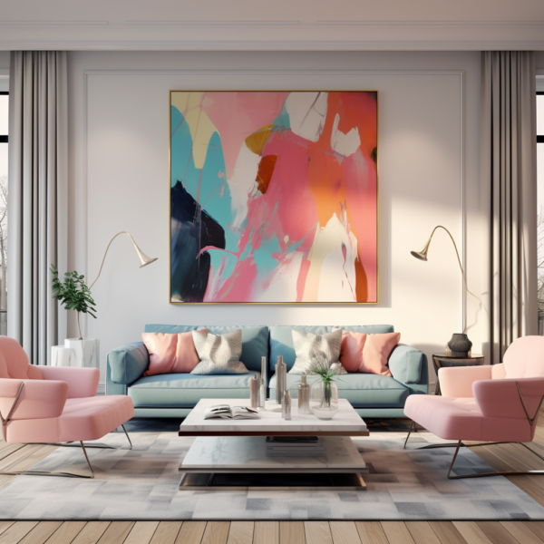 moderne woonkamer met abstracte en unieke kleuren woning inspiratie natuurlijk decoratief